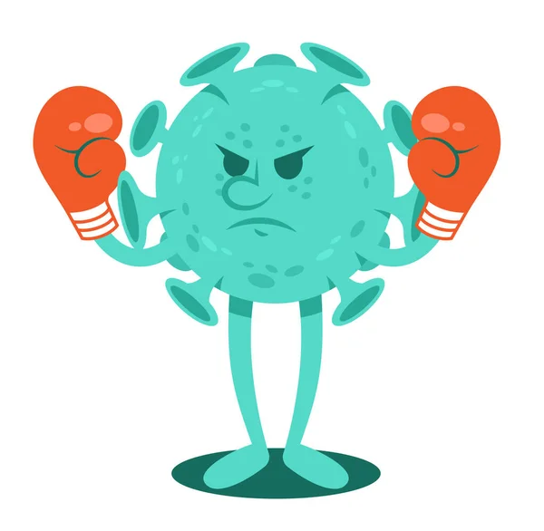 Coronavirus infektiøse bakterier karakter – Stock-vektor