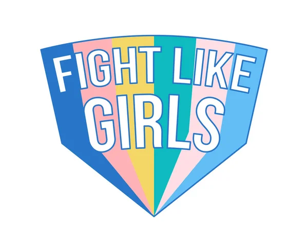 Se battre comme des filles — Image vectorielle