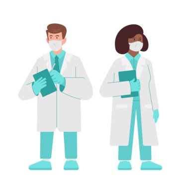 Karakterler doktor ve hemşire.