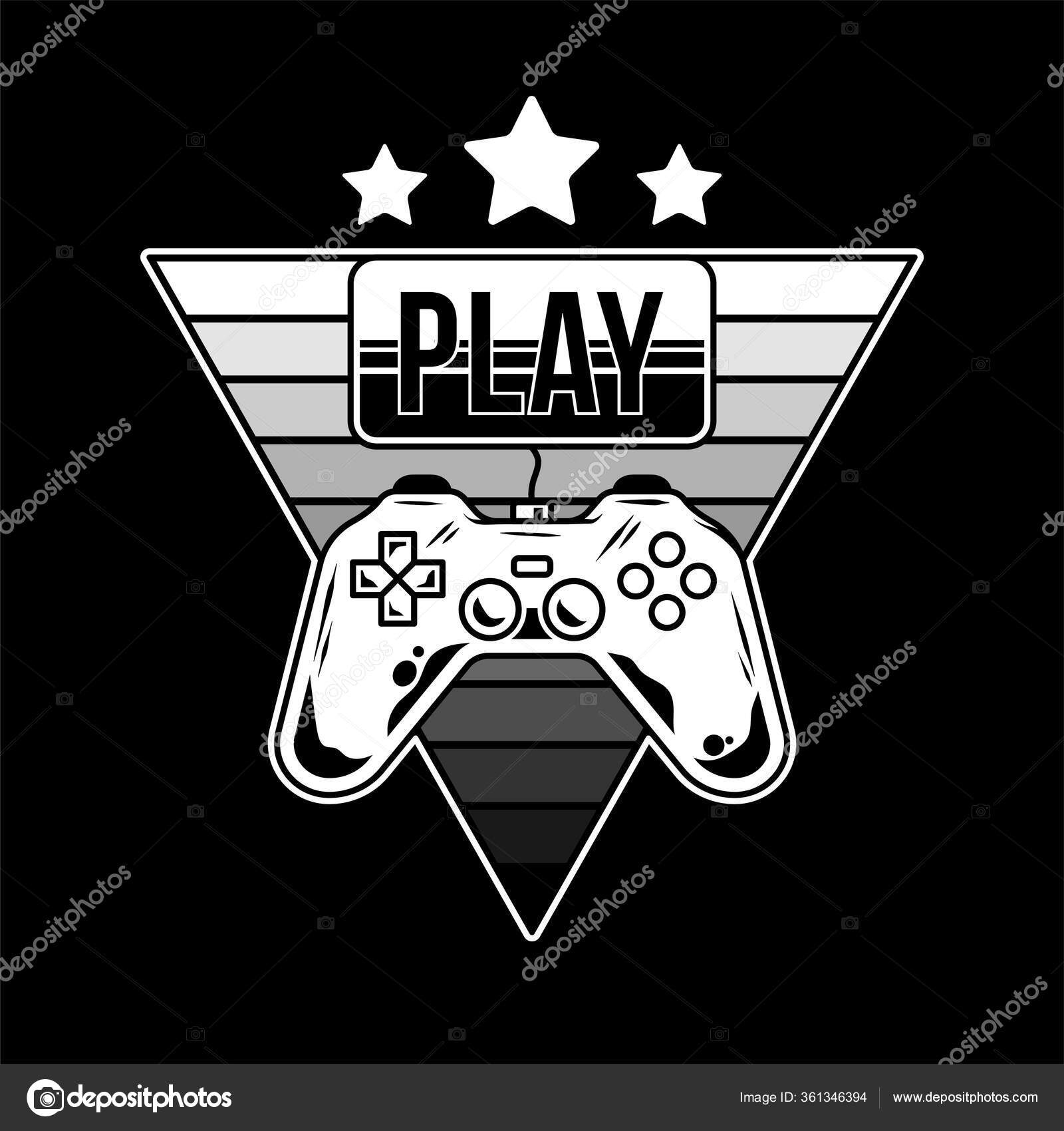 Jogos de desenho animado com logotipo de joystick