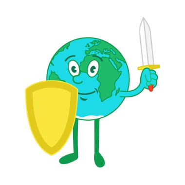 Dünya 'nın kalkanı ve kılıcı olan çizgi film karakteri.