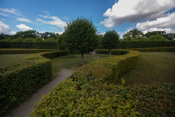 The magnificent gardens of the Royal Palace Drottningholm, Stockholm, Sweden. 02.08.2016 — Stock Photo, Image