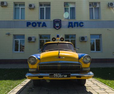 Sovyet polis arabası. Anapa. Rusya. Krasnodarskiy Kray. 04.06.2017