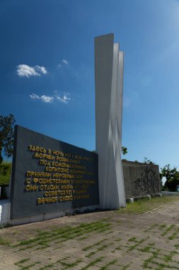 1 Mayıs, 1943'te, keşif denizci Kaptan Kalinin Ds komutası altında. Faşist işgalciler ile eşit olmayan bir savaş. Anapa. Rusya. Krasnodarskiy Kray. 04.05.2017