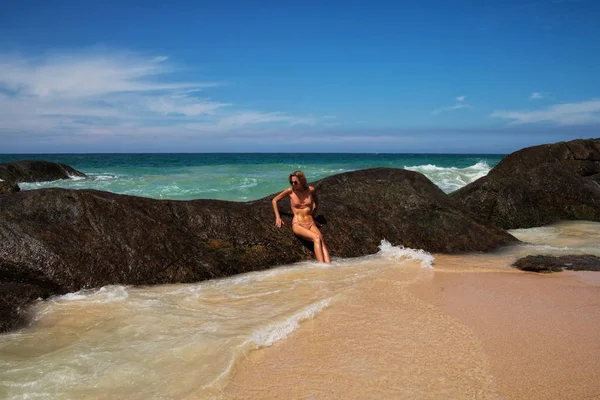 Dziewczyna Plaży — Zdjęcie stockowe