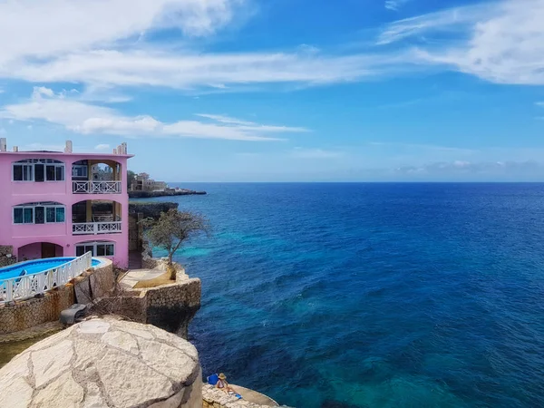 Mar Dei Caraibi Spiagge Palme Sole Giamaica Posti Molto Belli — Foto Stock