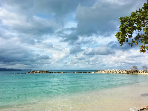 Mar Caribe Playas Palmeras Sol Jamaica Lugares Muy Hermosos — Foto de Stock