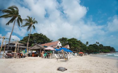22 Ocak 2020. Koh Samui, Tayland. Chaweng Sahili, deniz ve kum