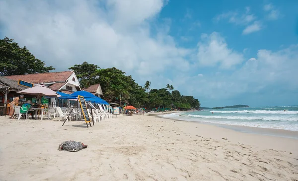 Stycznia 2020 Koh Samui Tajlandia Plaża Chaweng Morze Piasek — Zdjęcie stockowe