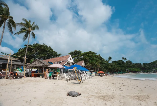 Enero 2020 Koh Samui Tailandia Playa Chaweng Mar Arena — Foto de Stock