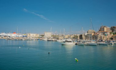 Heraklion, Girit, Yunanistan. 9 Mayıs 2019. Deniz iskelesi.