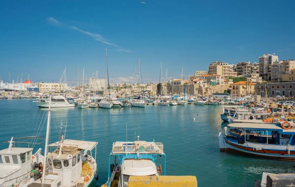 Heraklion Creta Grecia Mayo 2019 Muelle Mar — Foto de Stock