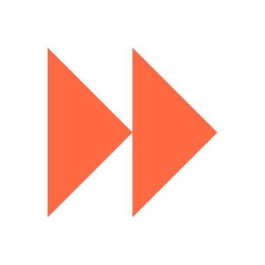 Ok işareti yön kutsal kişilerin resmi daire düğme hızlı ileri sarma sembol düz