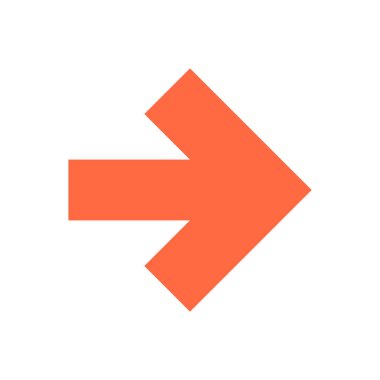 Ok simgesi yön düğme işaretçi işareti stili düz