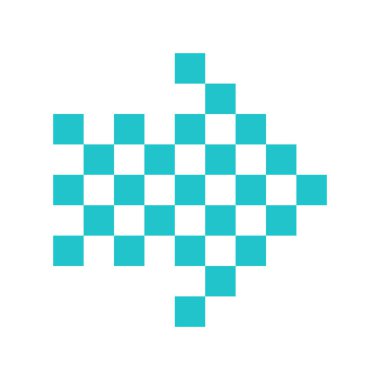 Ok simgesi yön piktogram dijital işareti işaretçi düğmesini düz 