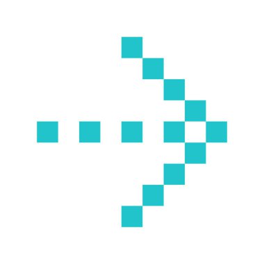 Ok simgesi yön piktogram dijital işareti işaretçi düğmesini düz 