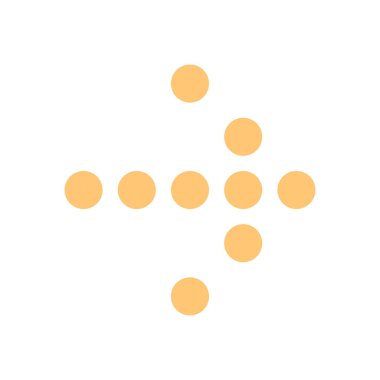 Ok simgesi dijital işareti yönü piktogram işaretçi düğmesi düz 