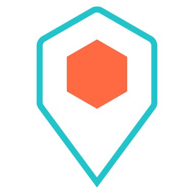 PIN işaret konum simgesini işaret noktası iğne düğmesini göster