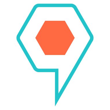 PIN işaret konum simgesini işaret noktası iğne düğmesini göster