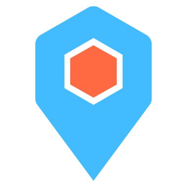 PIN işaret konum simgesini işaret noktası iğne düğmesini göster