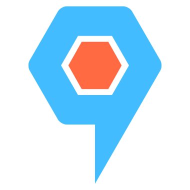 PIN işaret konum simgesini işaret noktası iğne düğmesini göster