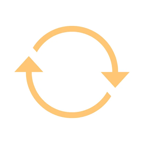 Pilikonen tecken rotation reload-knappen Uppdatera symbol platt stil — Stock vektor