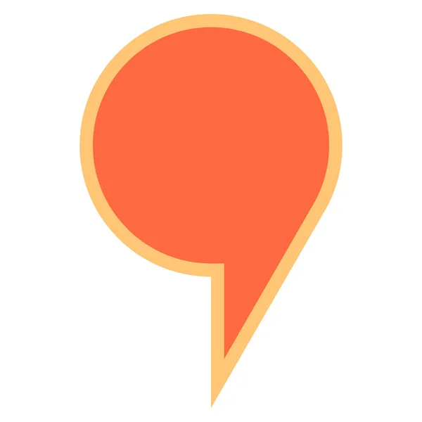 Carte pin signe emplacement icône marqueur pointe aiguille bouton — Image vectorielle