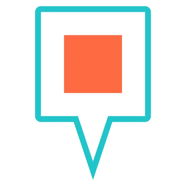 Carte pin signe emplacement icône marqueur pointe aiguille bouton — Image vectorielle