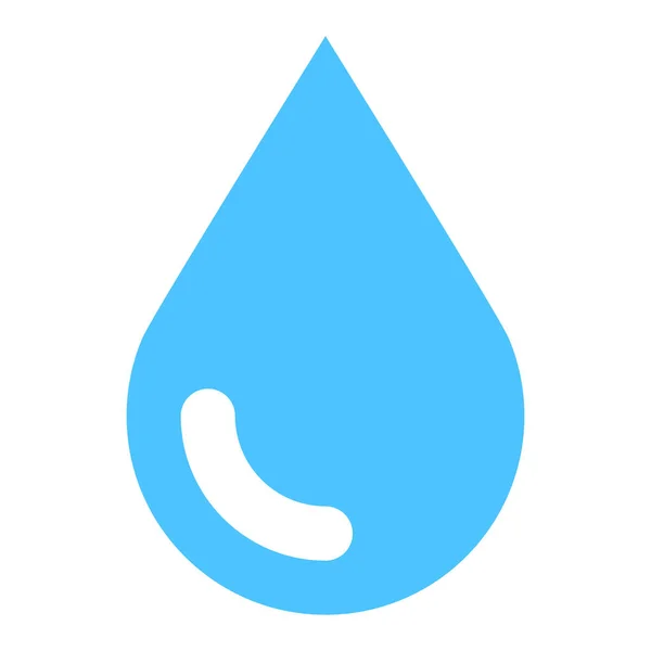Ícone de gota de água azul — Vetor de Stock
