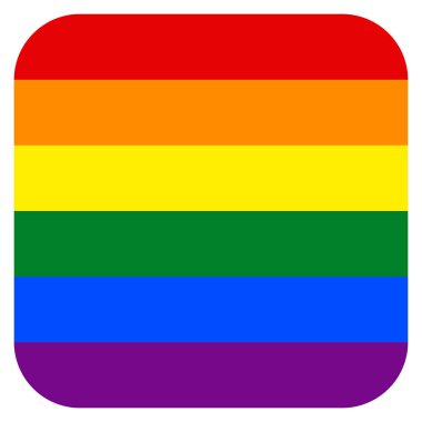 Gökkuşağı bayrağı kare şeklinde