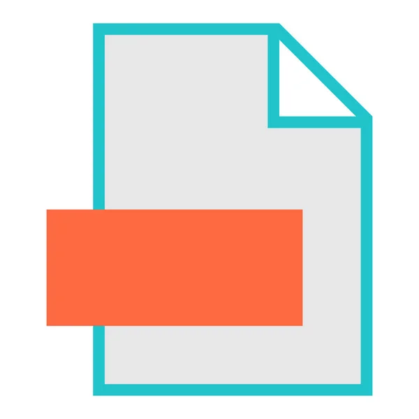 Type de fichier Icon Blank Sign — Image vectorielle