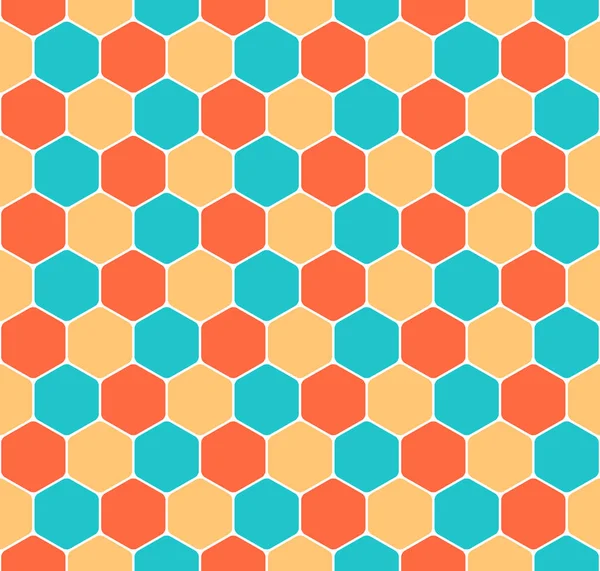 Seamless Honeycomb Pattern Hexagon Texture — Stock Vector