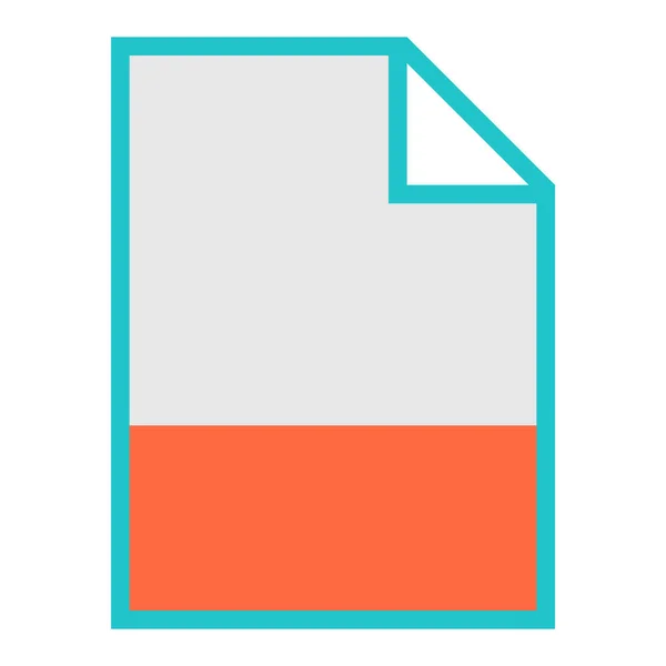 Type de fichier Icon Blank Sign — Image vectorielle