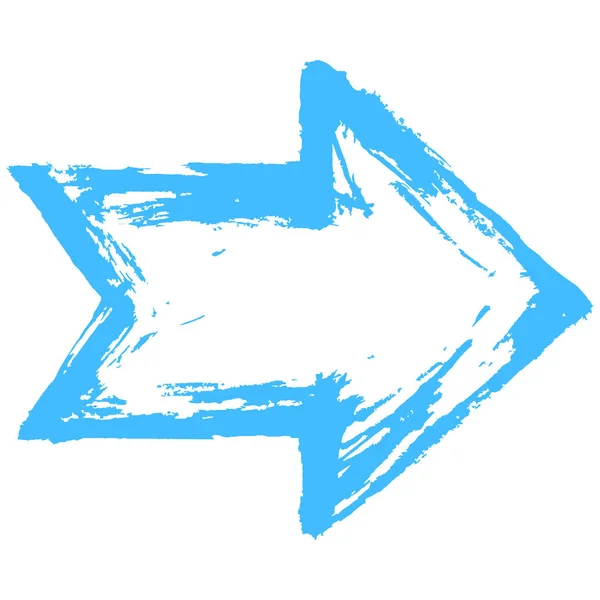 Šipku Symbol akvarel tahů štětce — Stockový vektor