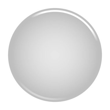 Gri daire düğme boş web Internet simgesi