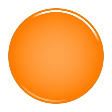 Turuncu daire düğme boş web Internet simgesi
