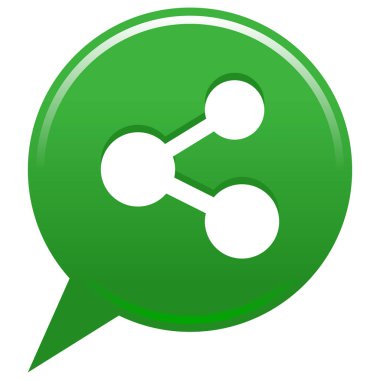 Yeşil harita PIN Paylaş düğmesi