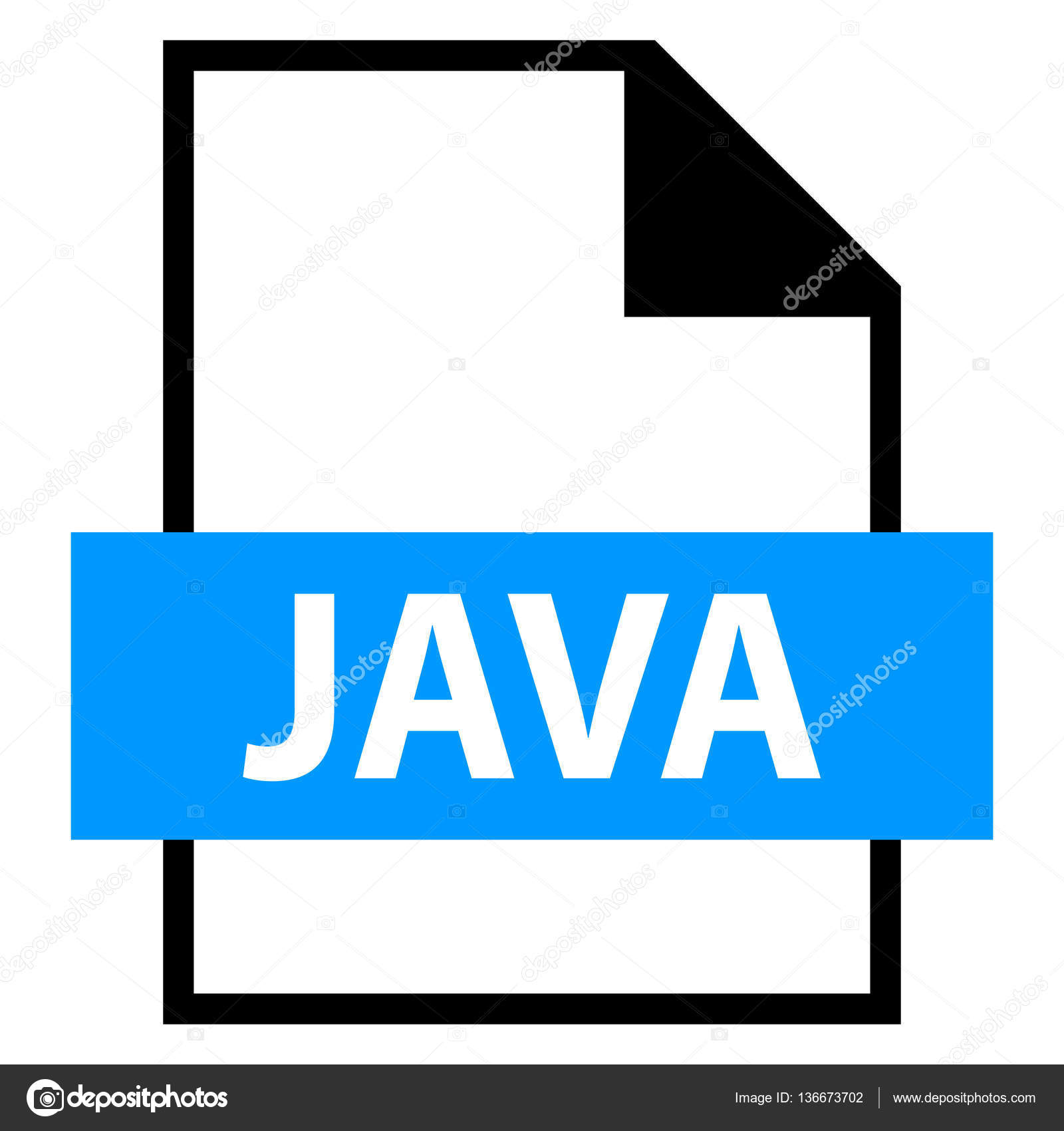 File Name Extension JAVA Type — Stock Vector © ifeelgood #136673702
