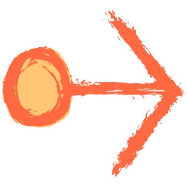 Ok sembolü çizim kroki