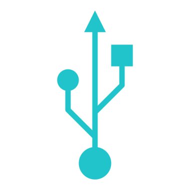 USB bağlantı noktası sembolü evrensel seri yol işareti 