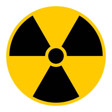 Ionizing Radiation Symbol Attention Danger Warning Sign clipart