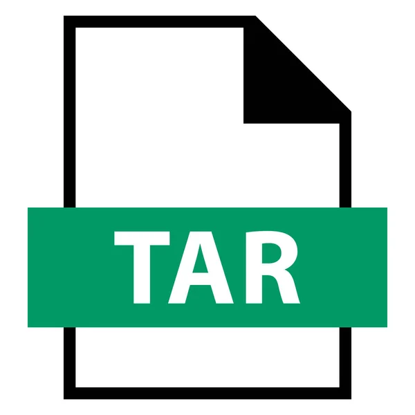 Nombre de archivo Extension TAR Type — Vector de stock