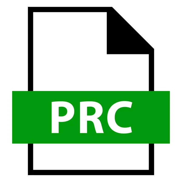 Nombre de archivo Extension PRC Type — Vector de stock