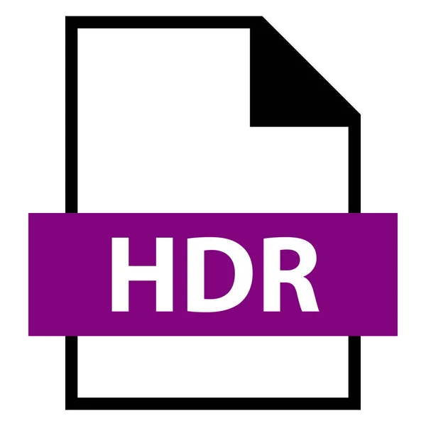 ファイル名拡張子の Hdr — ストックベクタ