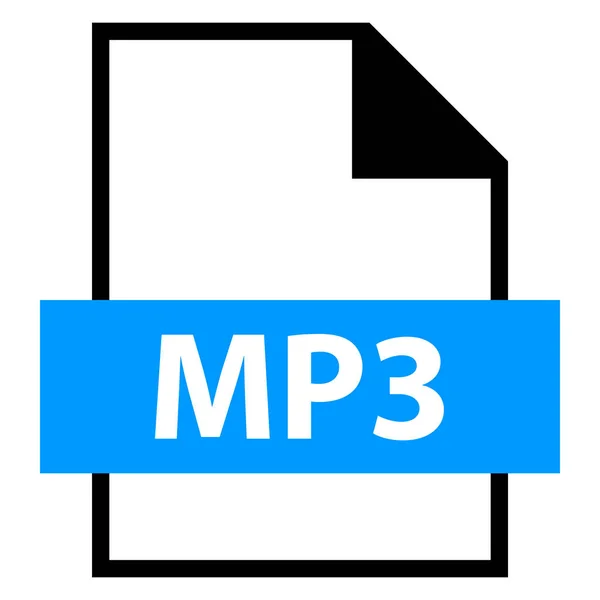 Тип розширення MP3 — стоковий вектор