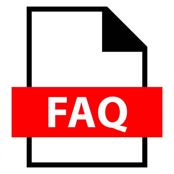 파일 이름 확장명 Faq 종류 — 스톡 벡터