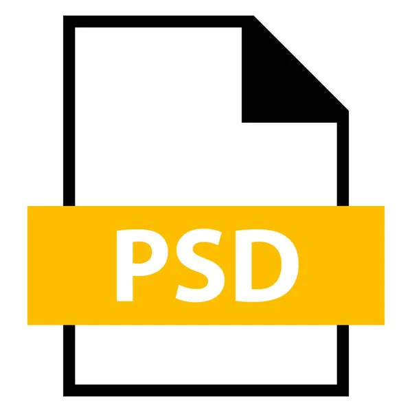 Nombre de archivo Extensión PSD Type — Vector de stock
