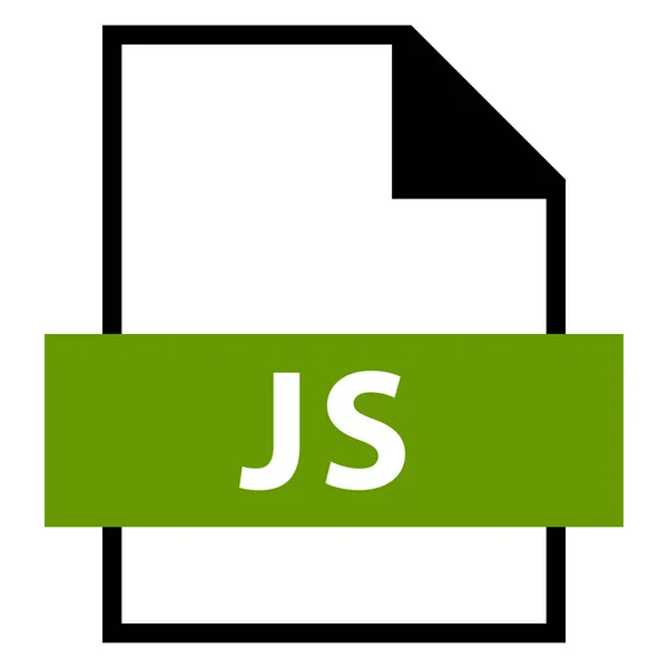 Nombre de archivo Extensión JS Type — Vector de stock