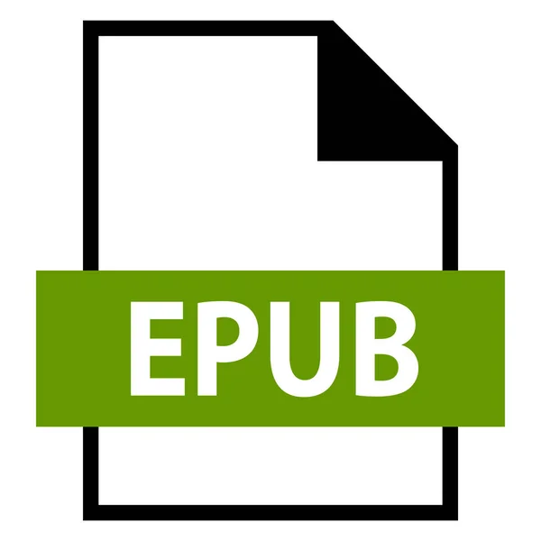 Nombre de archivo Extensión EPUB Type — Vector de stock