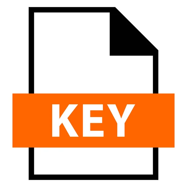 Nom de fichier Extension de fichiers KEY Type — Image vectorielle